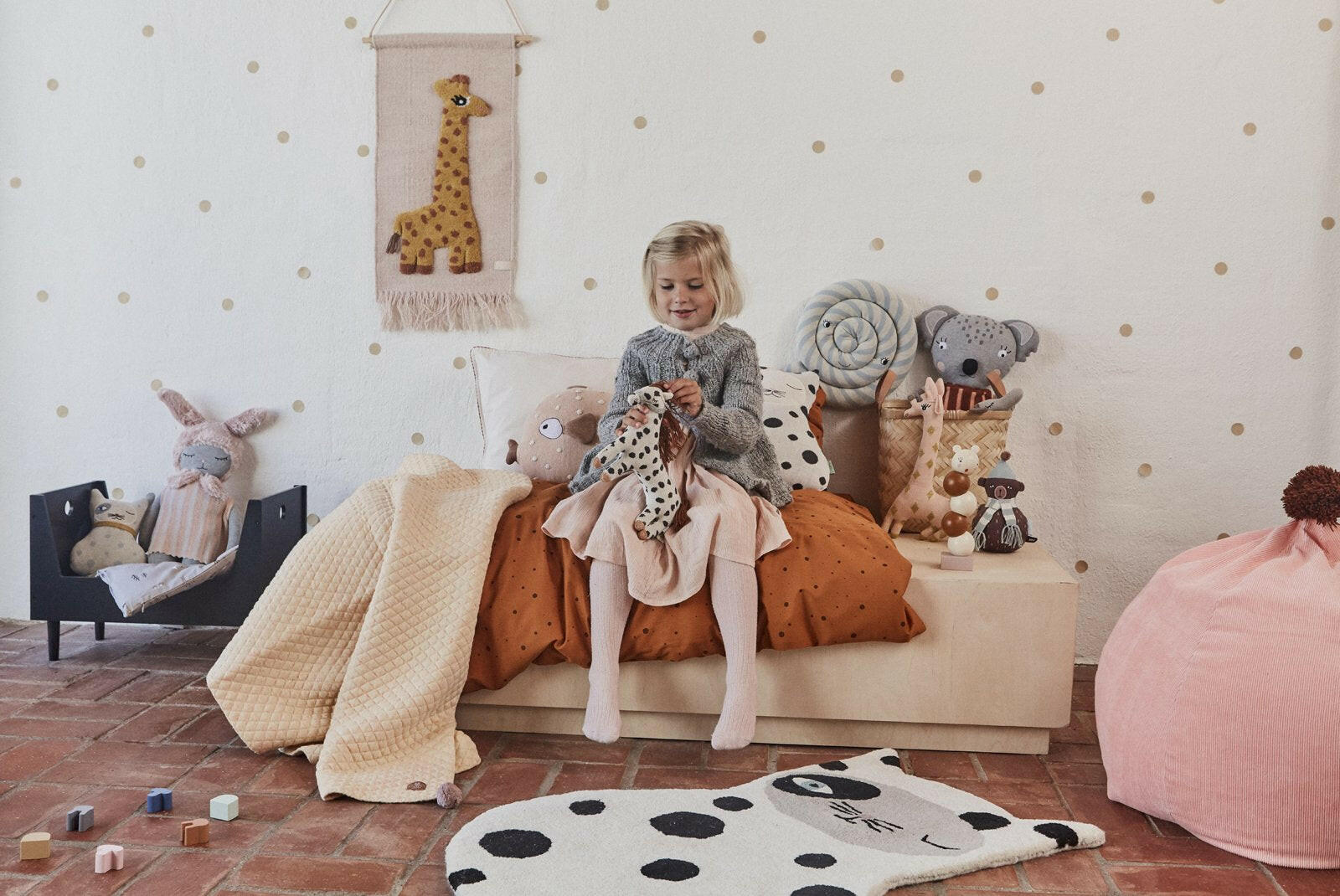 Dot Bedding - Junior - Caramel  OYOY   