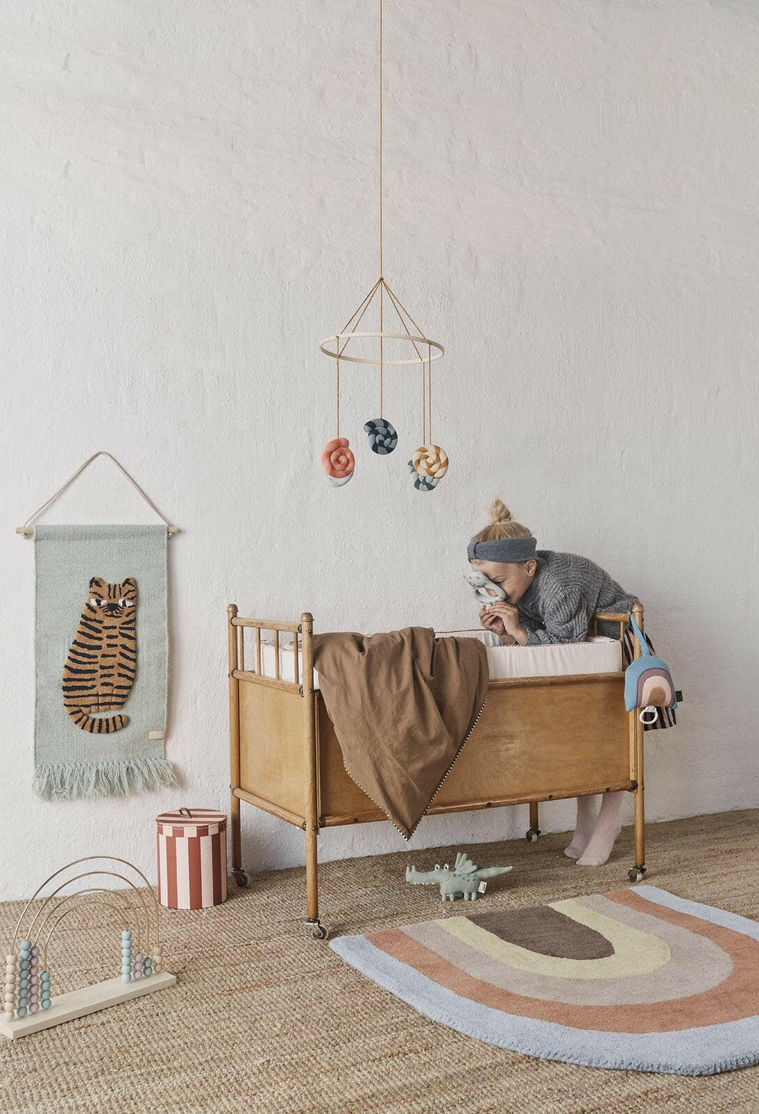 Tiger Wallhanger - Green Rugs OYOY   