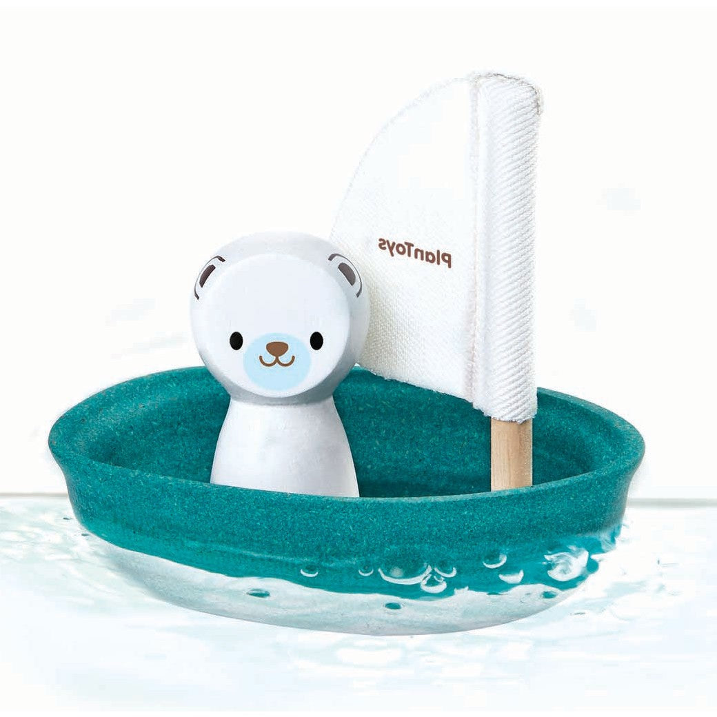 Plan Toys Sailing Boat - Polar Bear Kids Toys PlanToys   