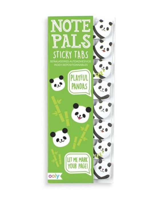 Note Pals Sticky Tabs Playful Pandas