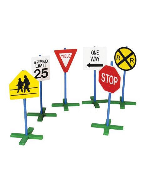 Drivetime Signs- set of 6 Kids Toys Guidecraft   