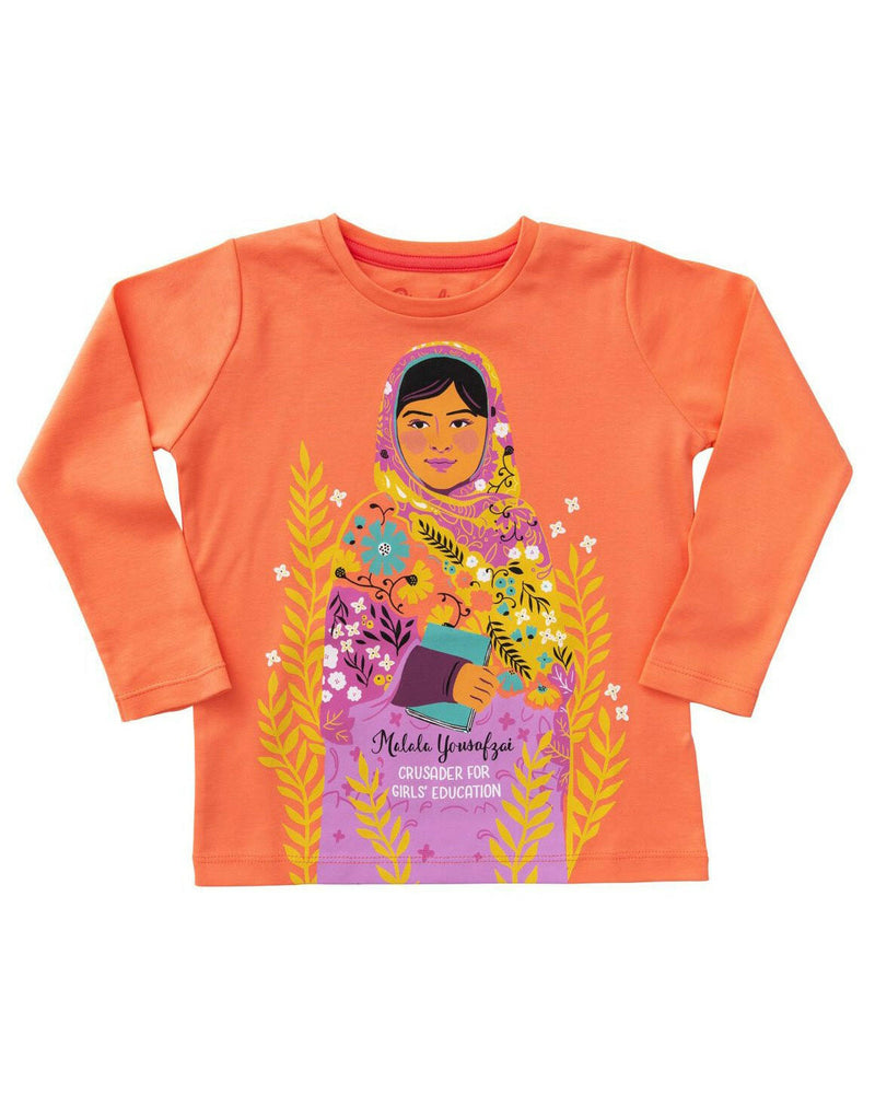 Malala Yousafzai Long Sleeve Trailblazer Tee by Piccolina