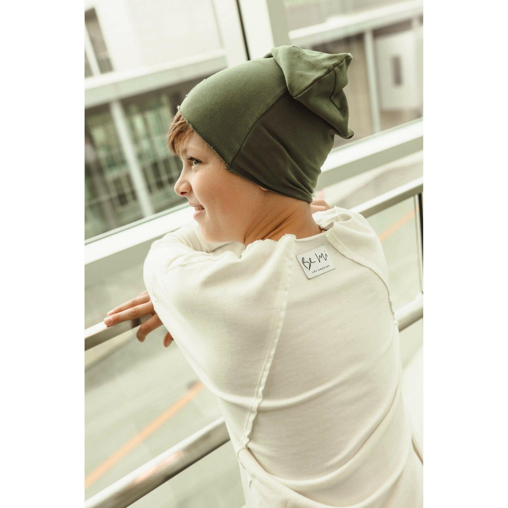 Organic V  Raw Edge Top Sweatshirts Be Mi Los Angeles   