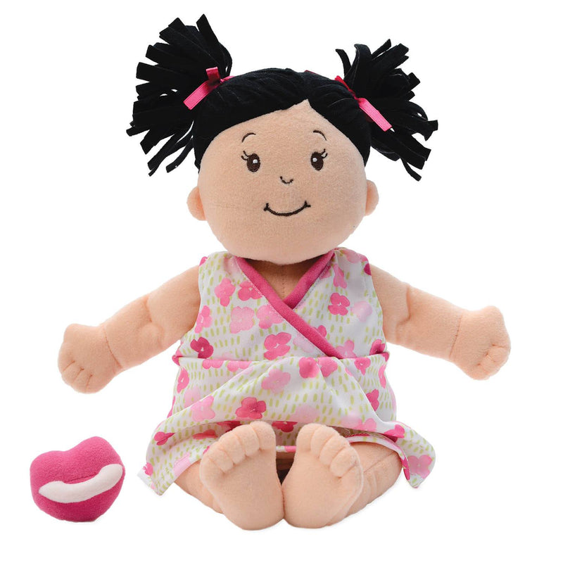 Baby Stella Peach Doll with Black Pigtails - Manhattan Toy