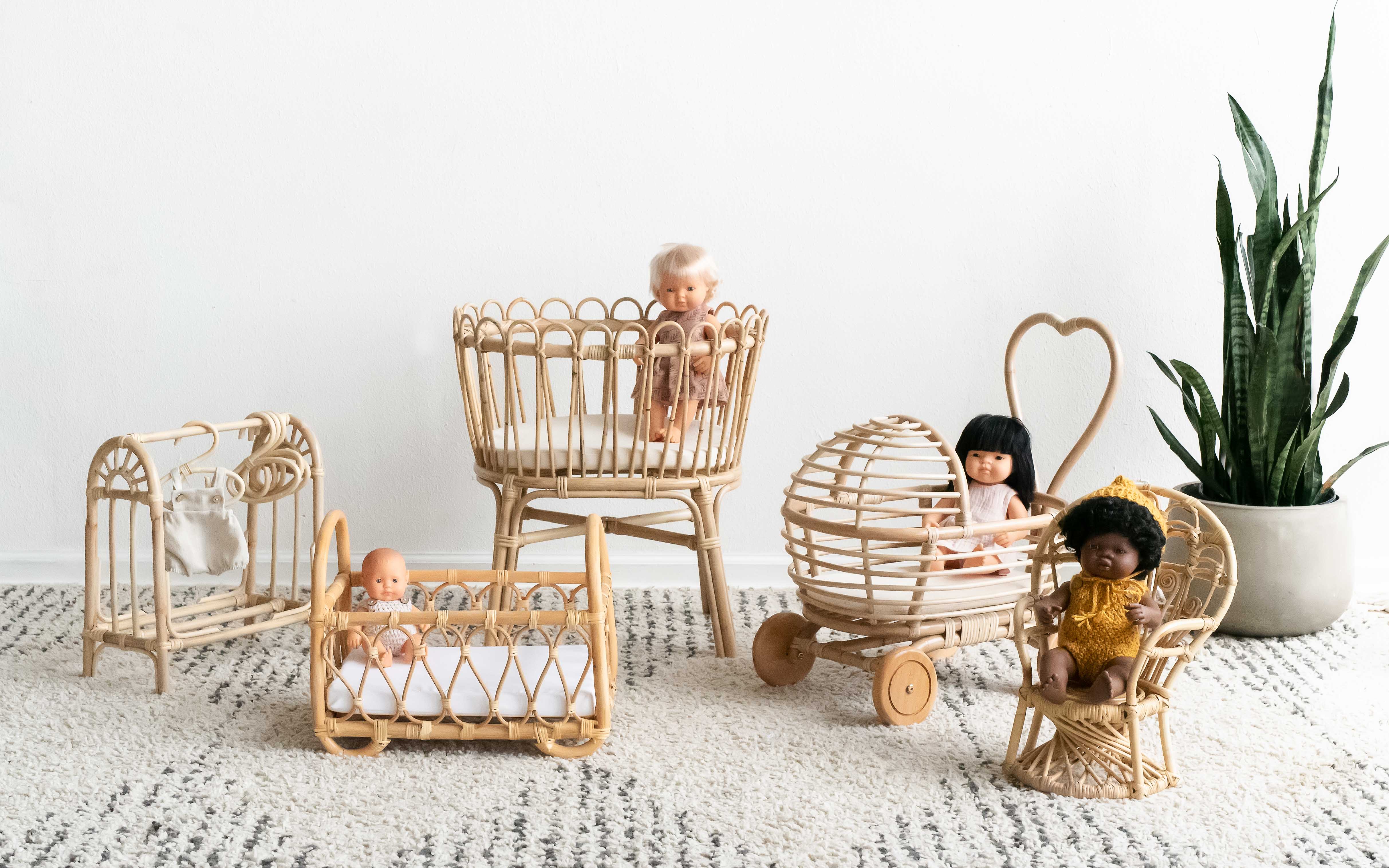 Hazel Doll Crib Doll Furniture Ellie & Becks Co.   