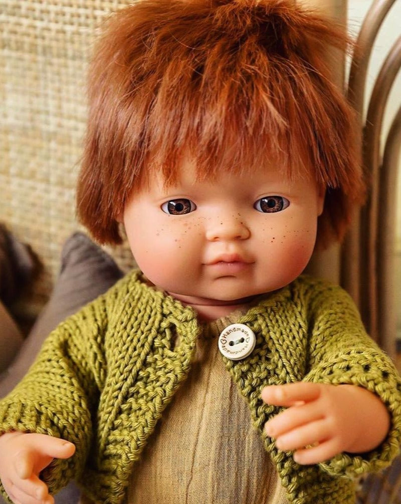 Baby Boy Doll - Redhead Dolls Miniland   