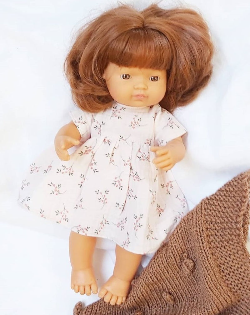 Baby Girl Doll - Red Hair 38cm