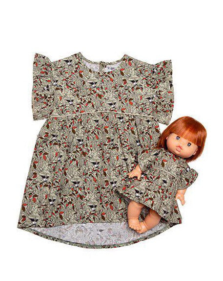 Minikane Doll & Me Outfits -  Daisy Dress in Cotton Double Gauze Roxy Doll Clothing Minikane   