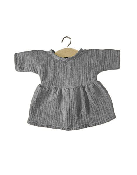 Minikane cotton dress gray
