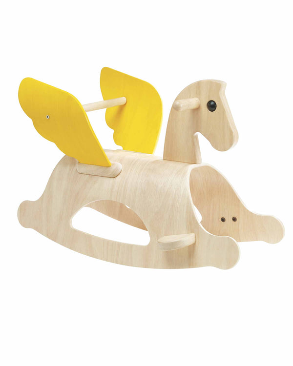 Wooden Rocking Pegasus with Wings | Toddler Rocking Horses
