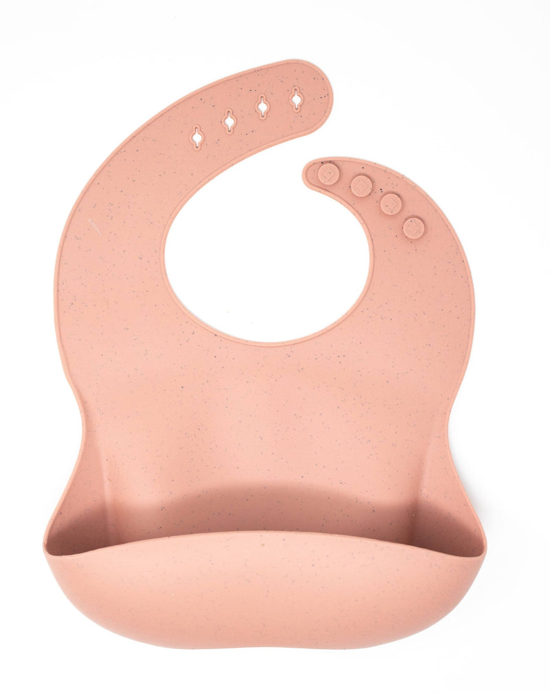 Baby Bar & Co Silicone Bibs | Rose Down