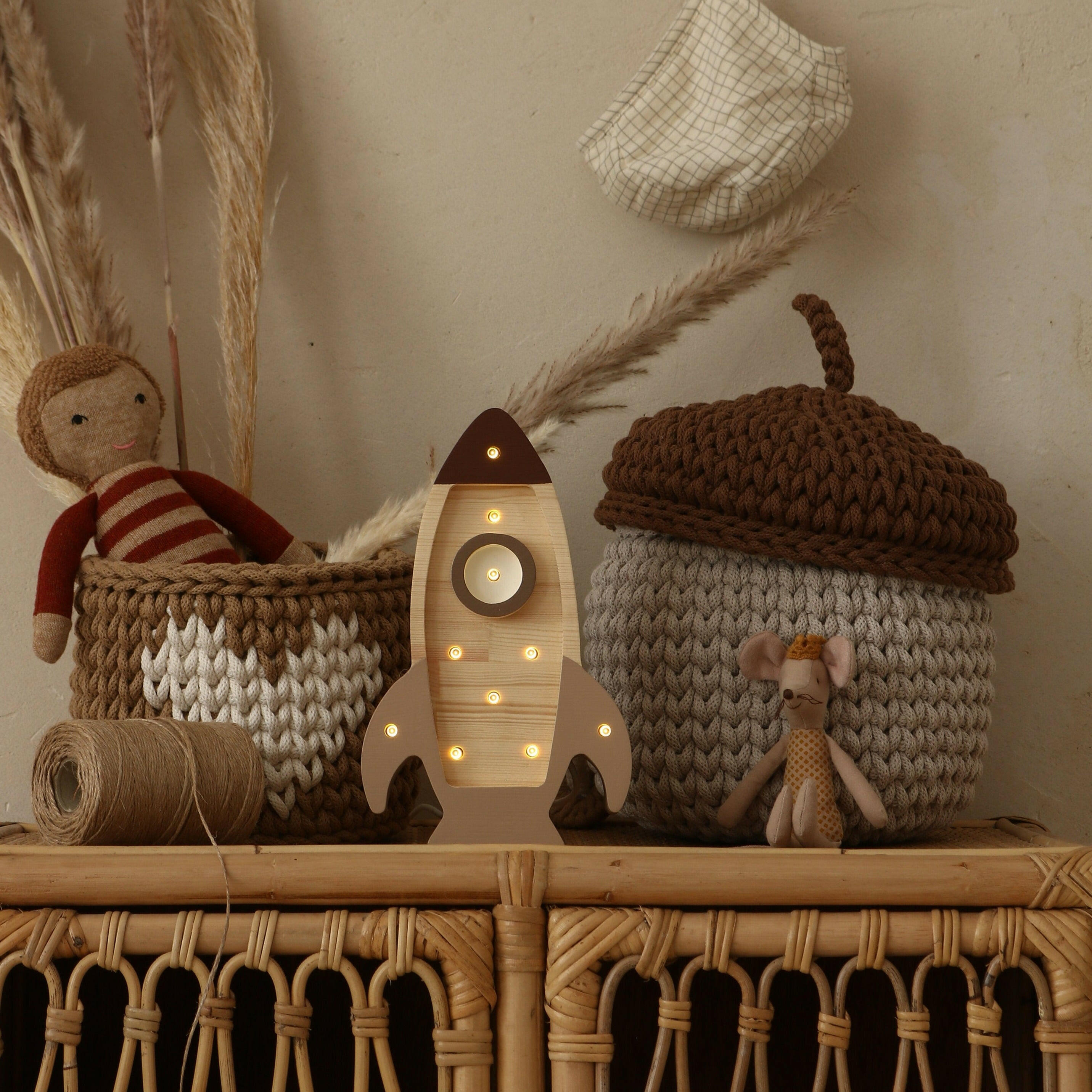 Little Lights Mini Rocket Ship Lamp Baby & Toddler Little Lights US   