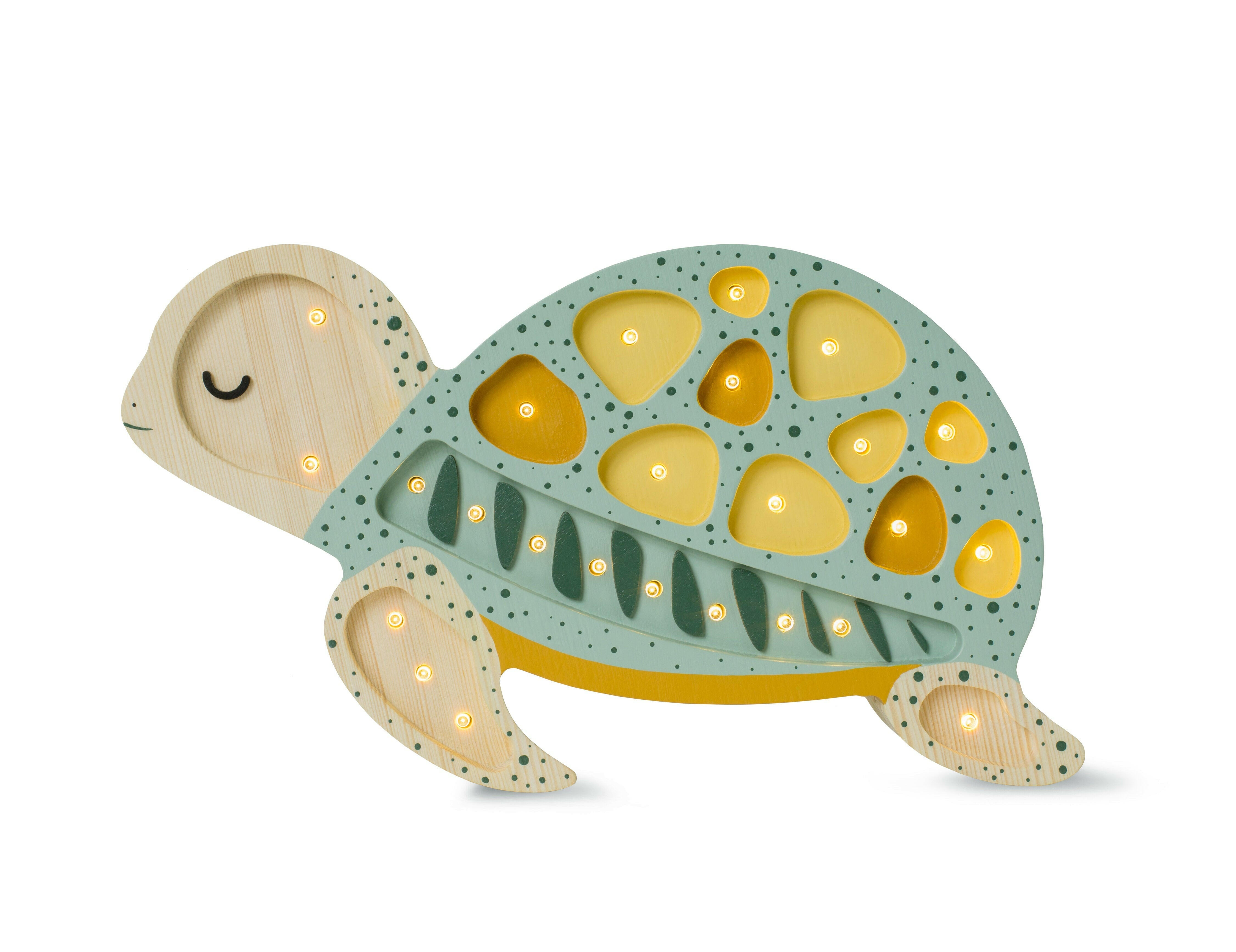 Little Lights Turtle Lamp lamp Little Lights US Galapagos Sage  