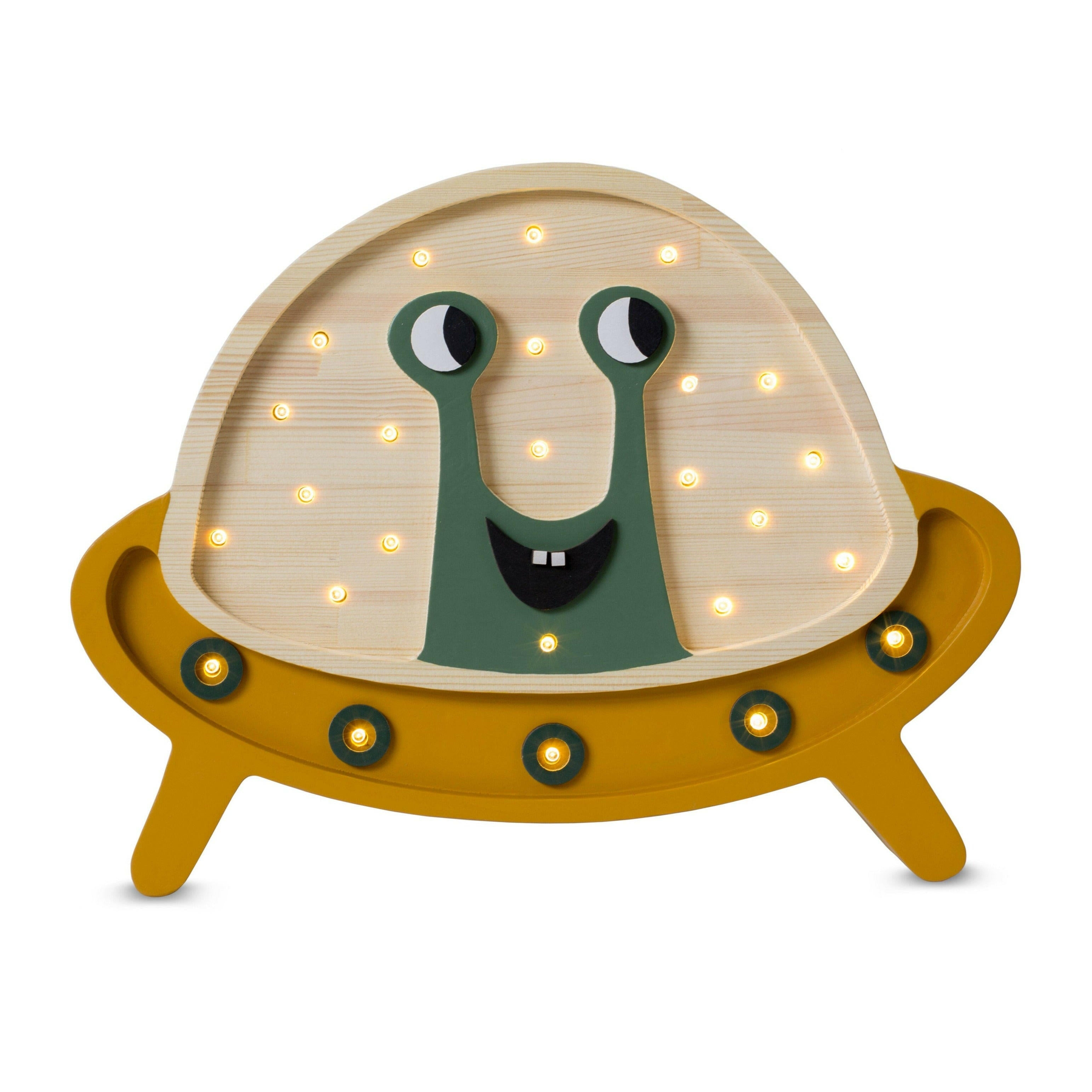 Little Lights UFO Lamp  Little Lights US Mustard Wood  