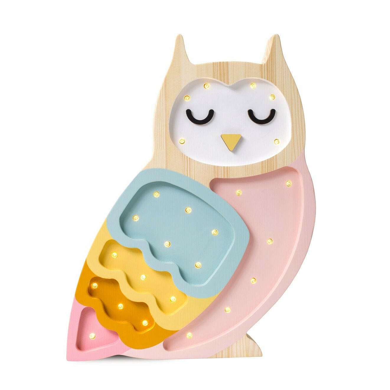 Little Lights Owl Lamp  Little Lights US Retro Rainbow  