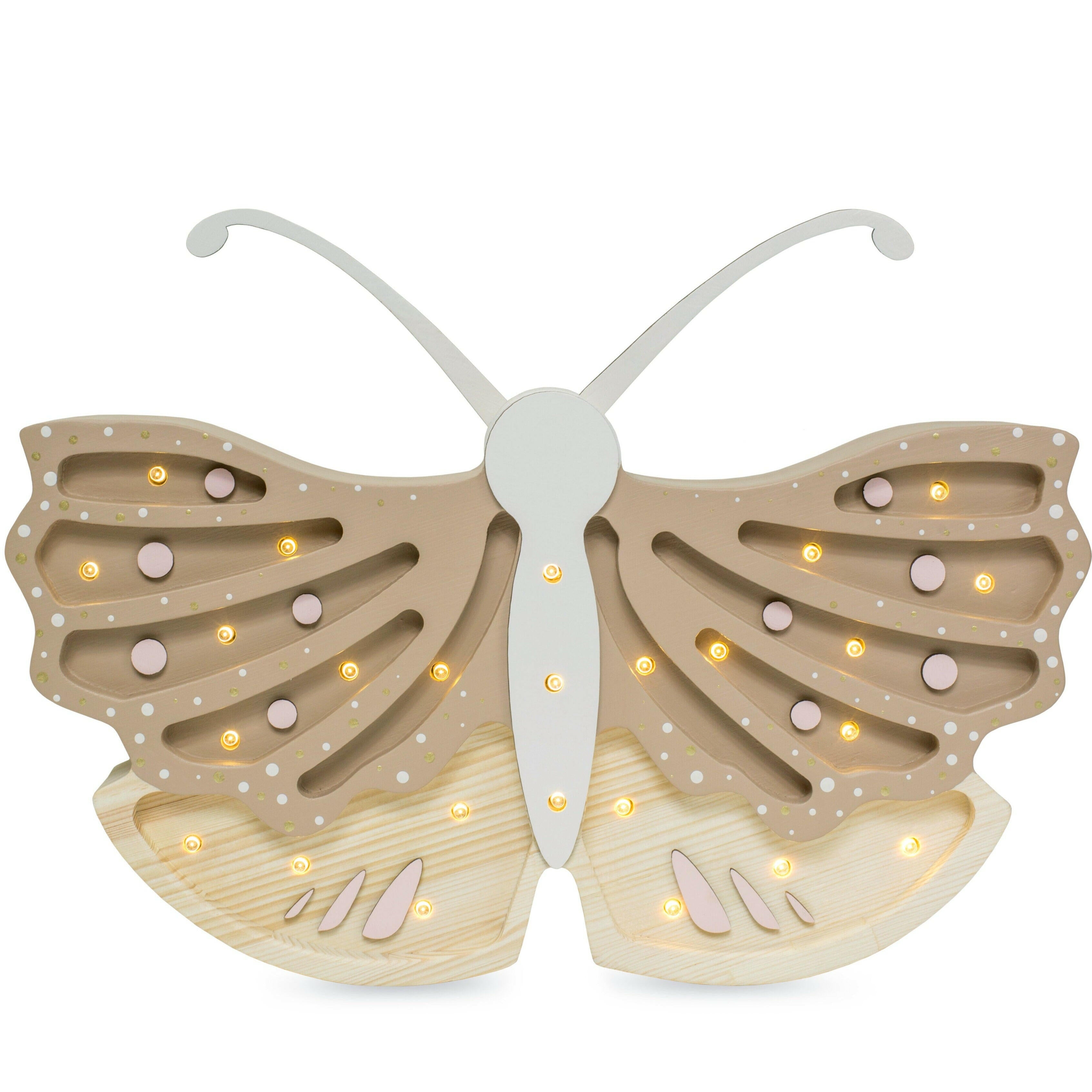 Little Lights Butterfly Lamp Baby & Toddler Little Lights US Coffee Cream  