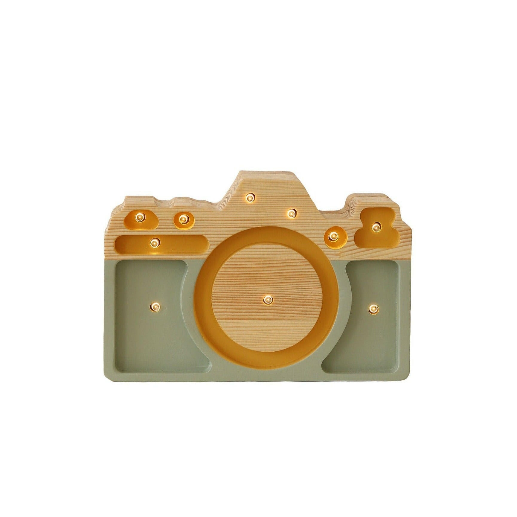 Little Lights Mini Camera Lamp  Little Lights US Khaki Light Mustard  