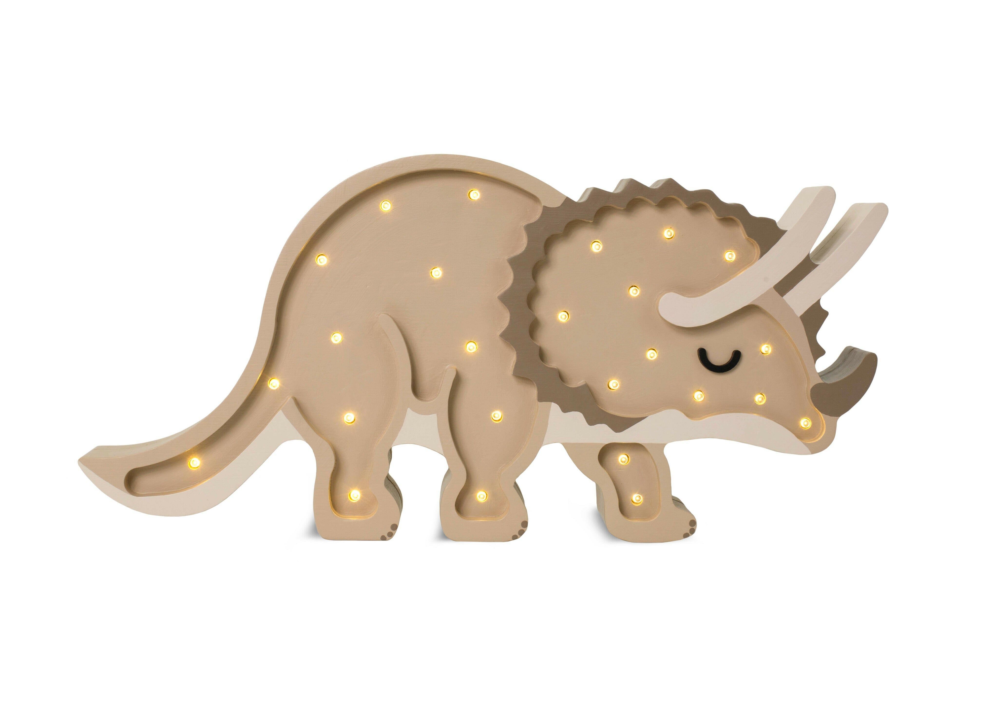 Little Lights Triceratops Dinosaur Lamp  Little Lights US Paleo Sand  