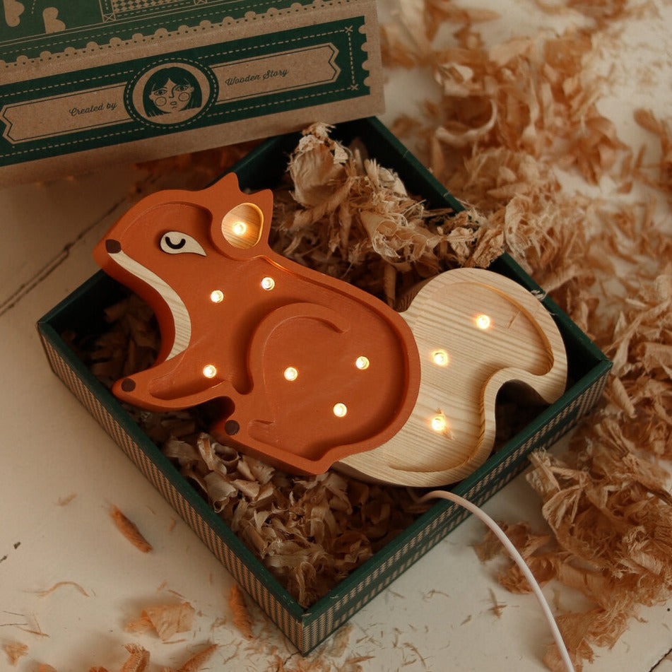 Little Lights Mini Squirrel Lamp  Little Lights US   