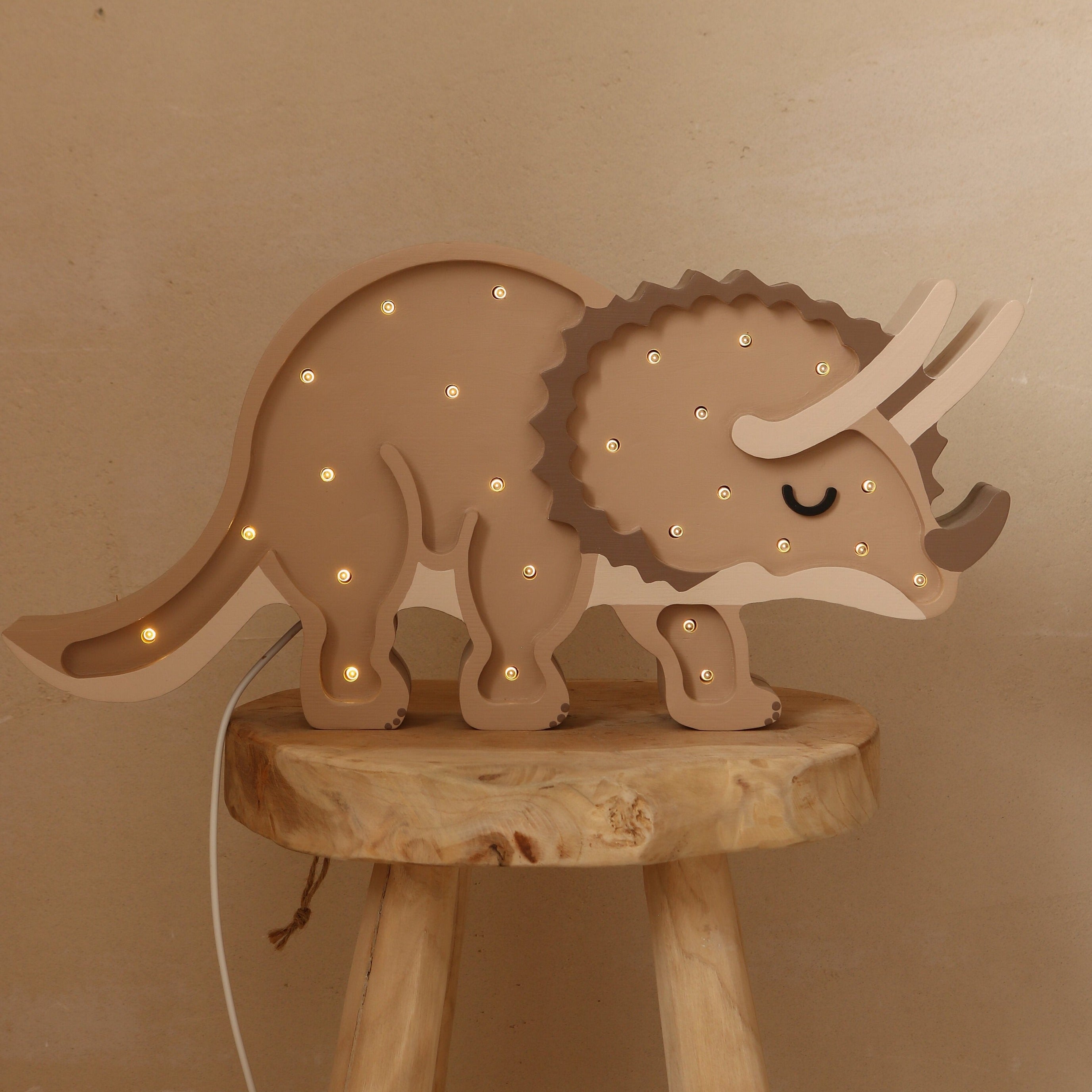 Little Lights Triceratops Dinosaur Lamp  Little Lights US   