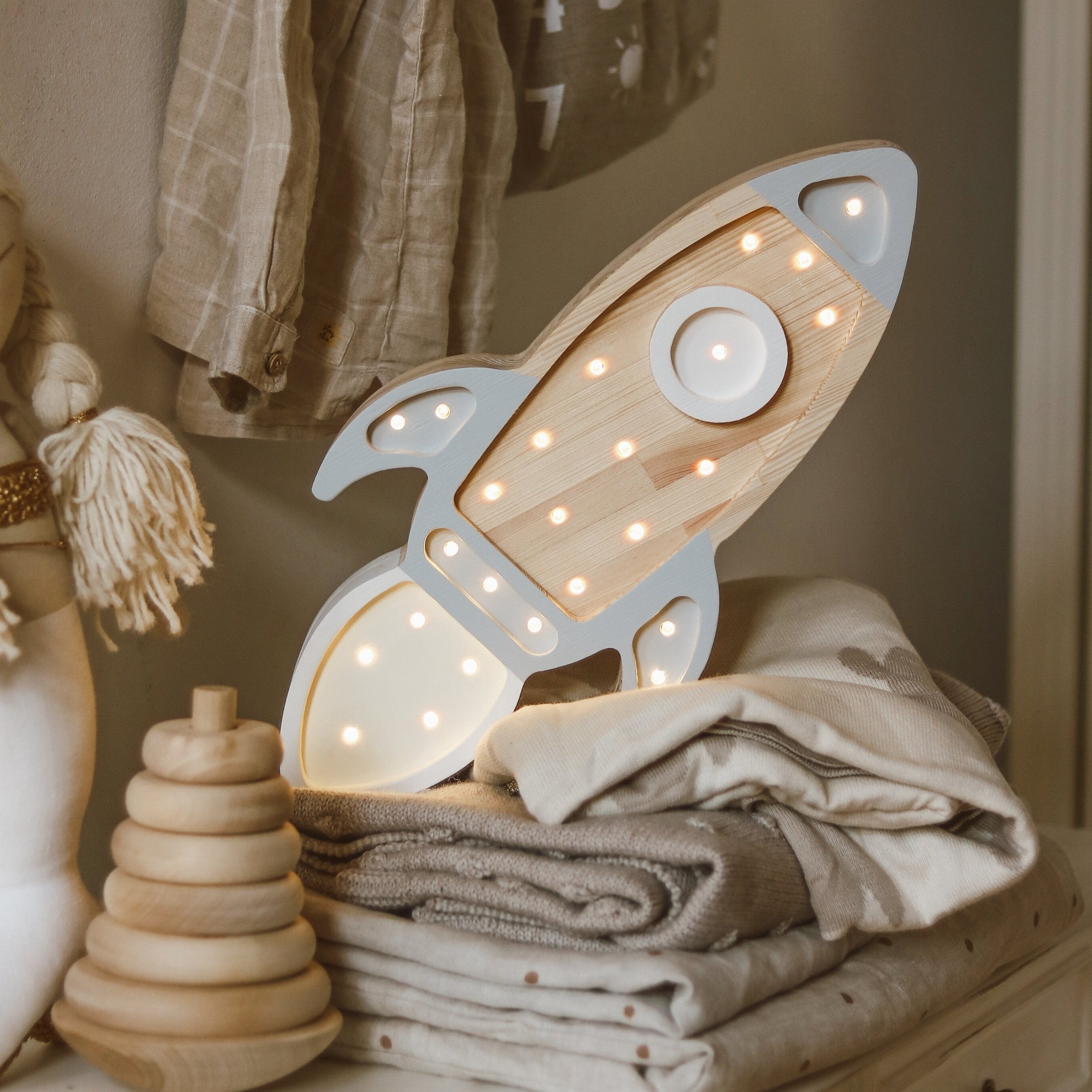 Little Lights Rocket Ship Lamp Baby & Toddler Little Lights US   