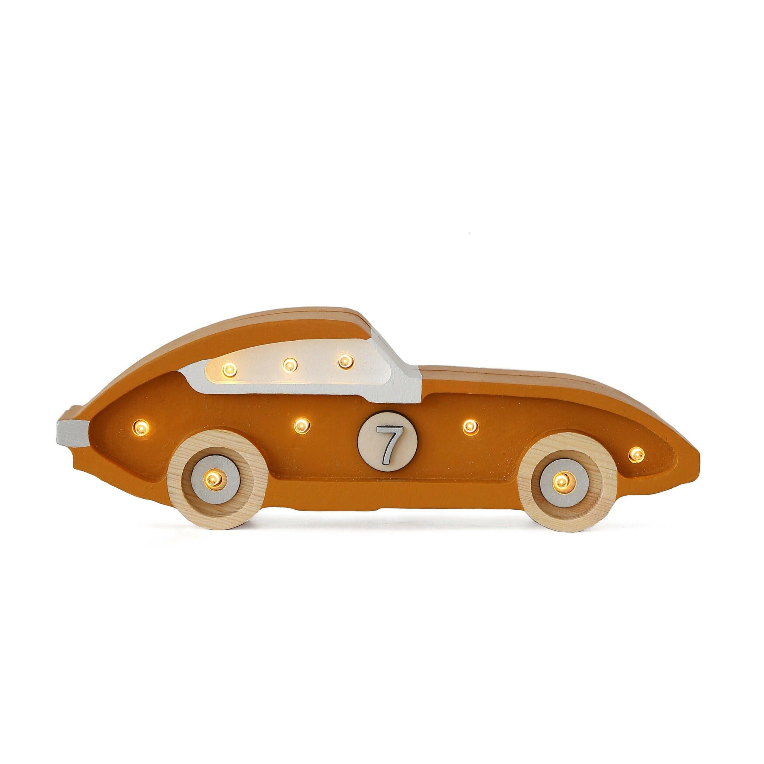 Little Lights Mini Race Car Lamp Baby & Toddler Little Lights US Mustard  