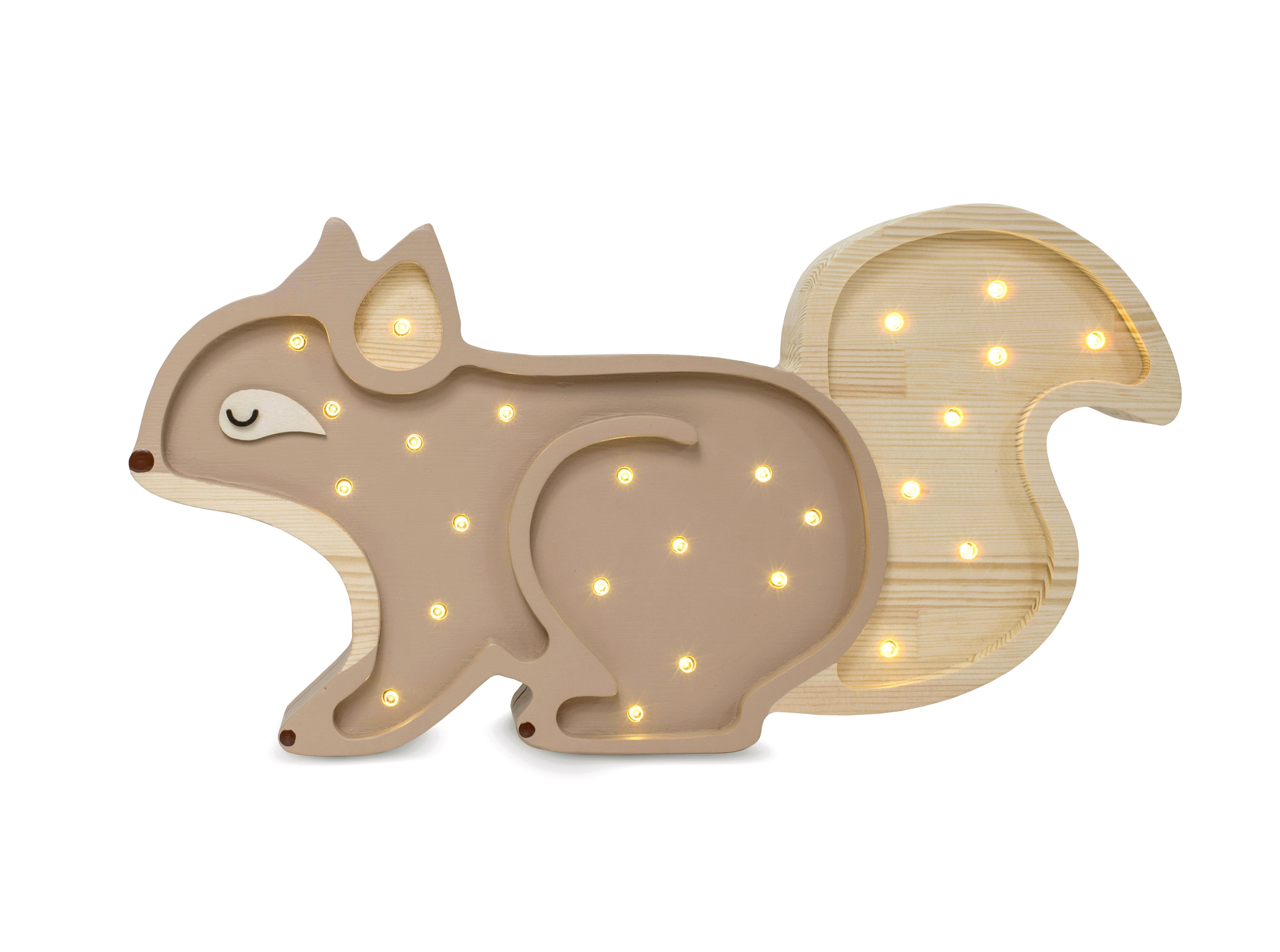 Little Lights Squirrel Lamp  Little Lights US Cappuccino  