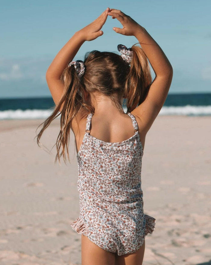 V-Neck Print Lace Trim Tank Top