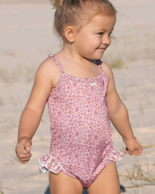 Salty Swimwear Kids One Piece Swimsuit Made from recycled plastic bottles