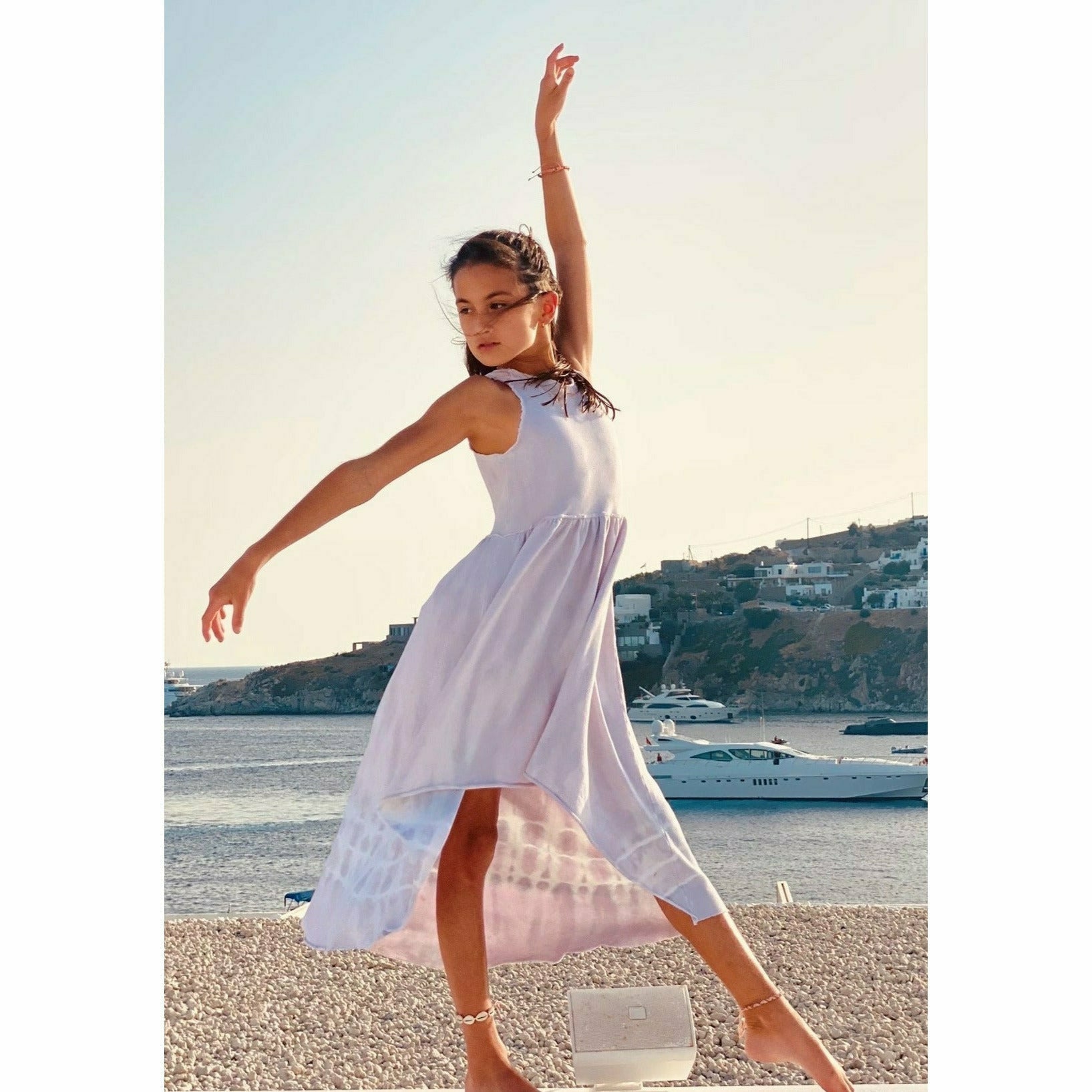 Organic Giselle Dress Pastel Tie Dye Dresses Be Mi Los Angeles   