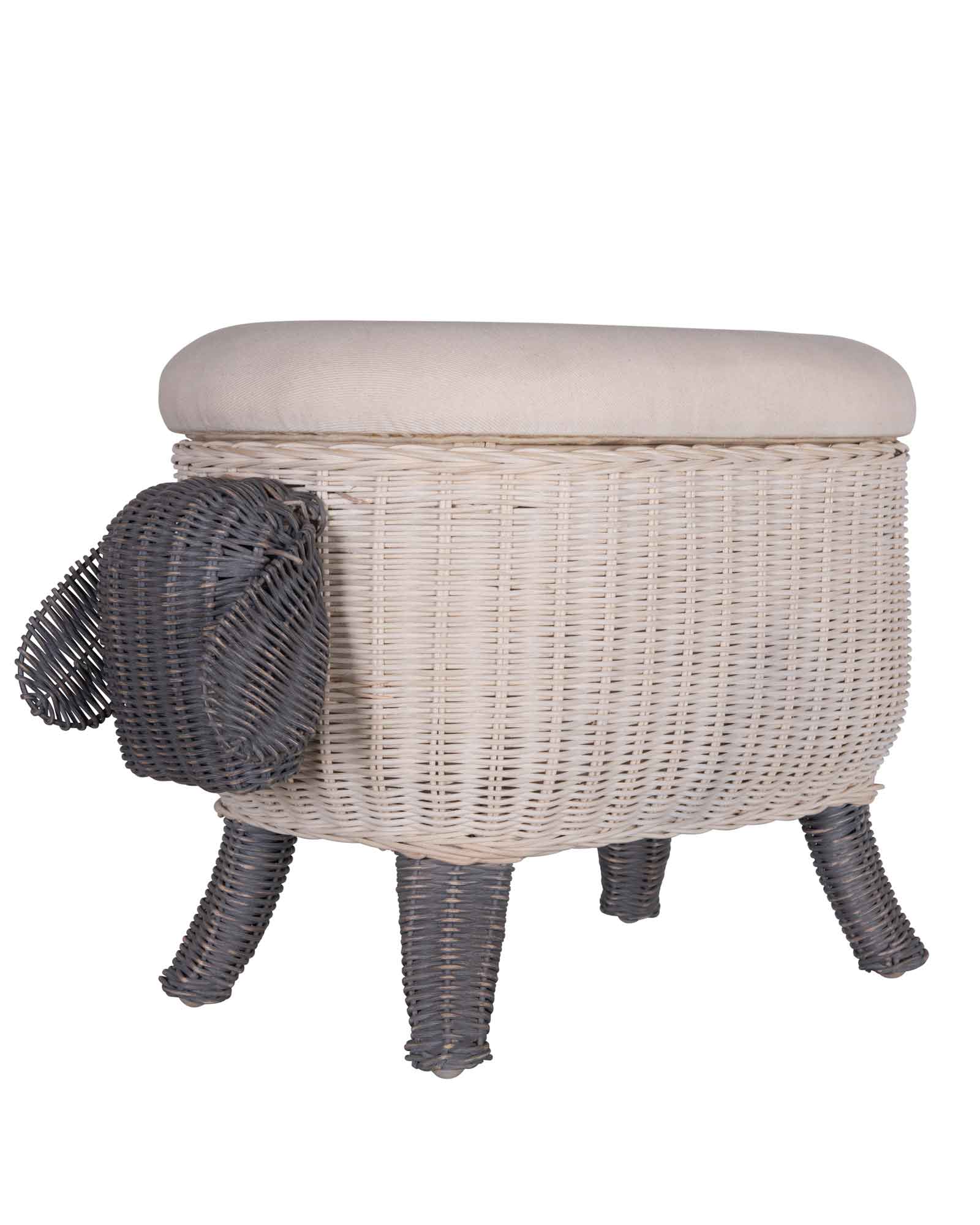 Rattan Stool - Sheep Children's Furniture Bloomingville Mini   