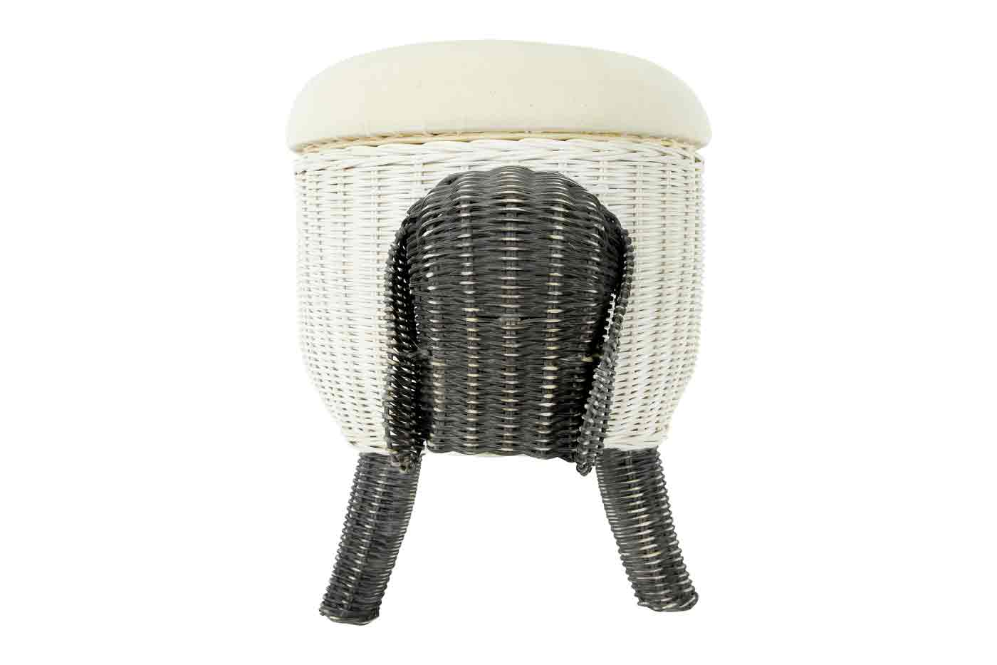 Rattan Stool - Sheep Children's Furniture Bloomingville Mini   