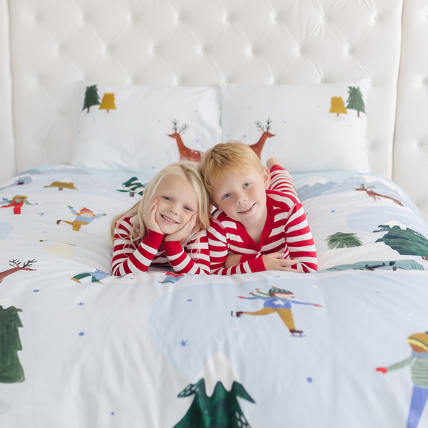 Snowy Day Duvet & Pillowcase Big Kid Bedding Rookie Humans   