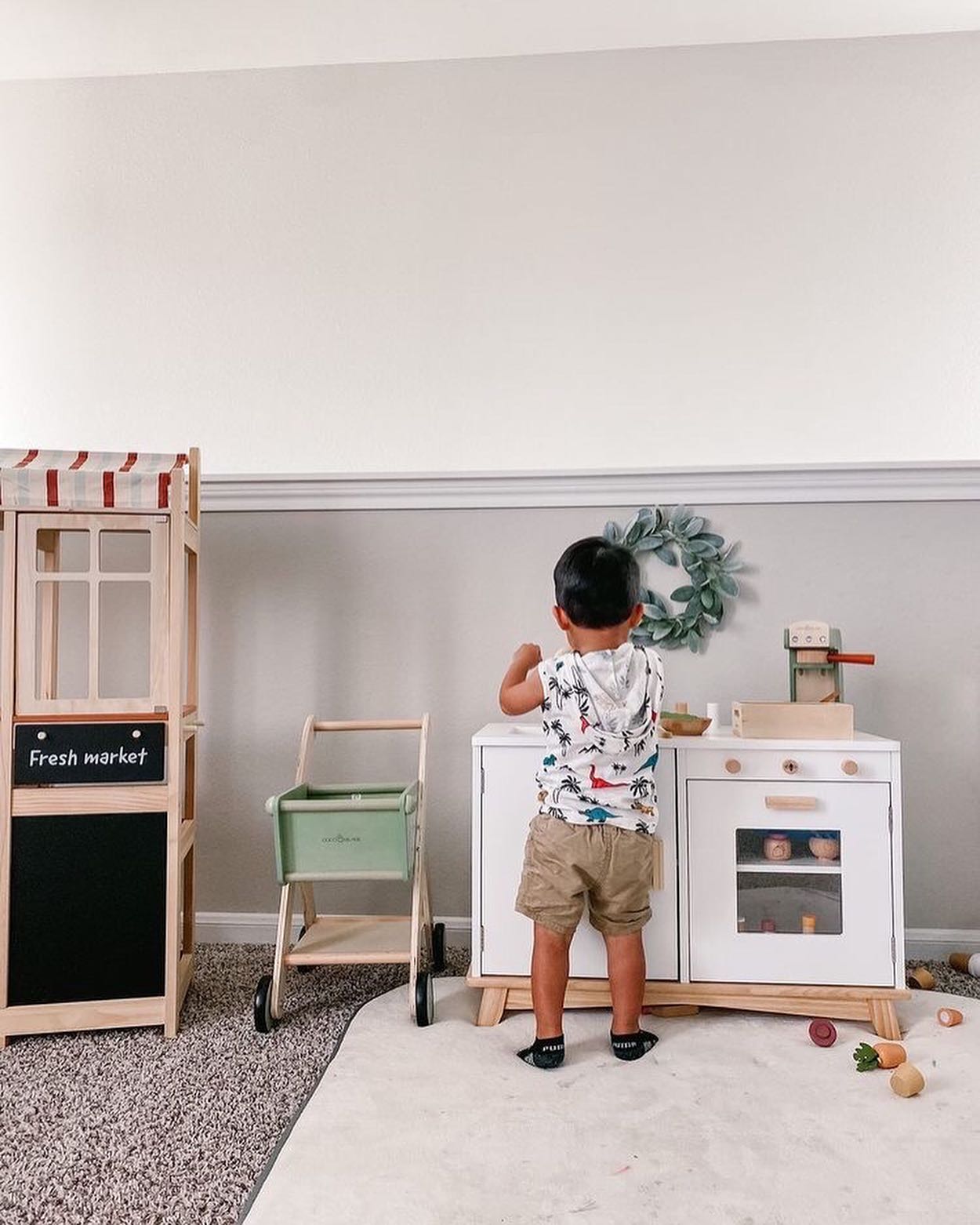 Wooden Toddler Play Kitchen  Be Mindful   