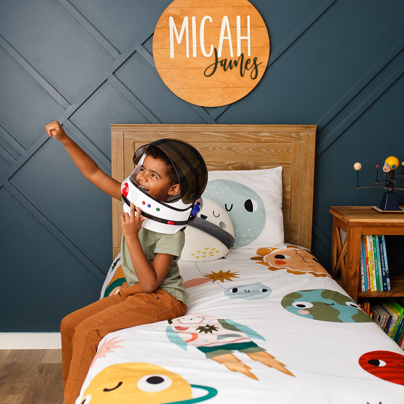 Space Explorer Duvet & Pillowcase Big Kid Bedding Rookie Humans   