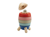 Stacking Rocket wooden toy