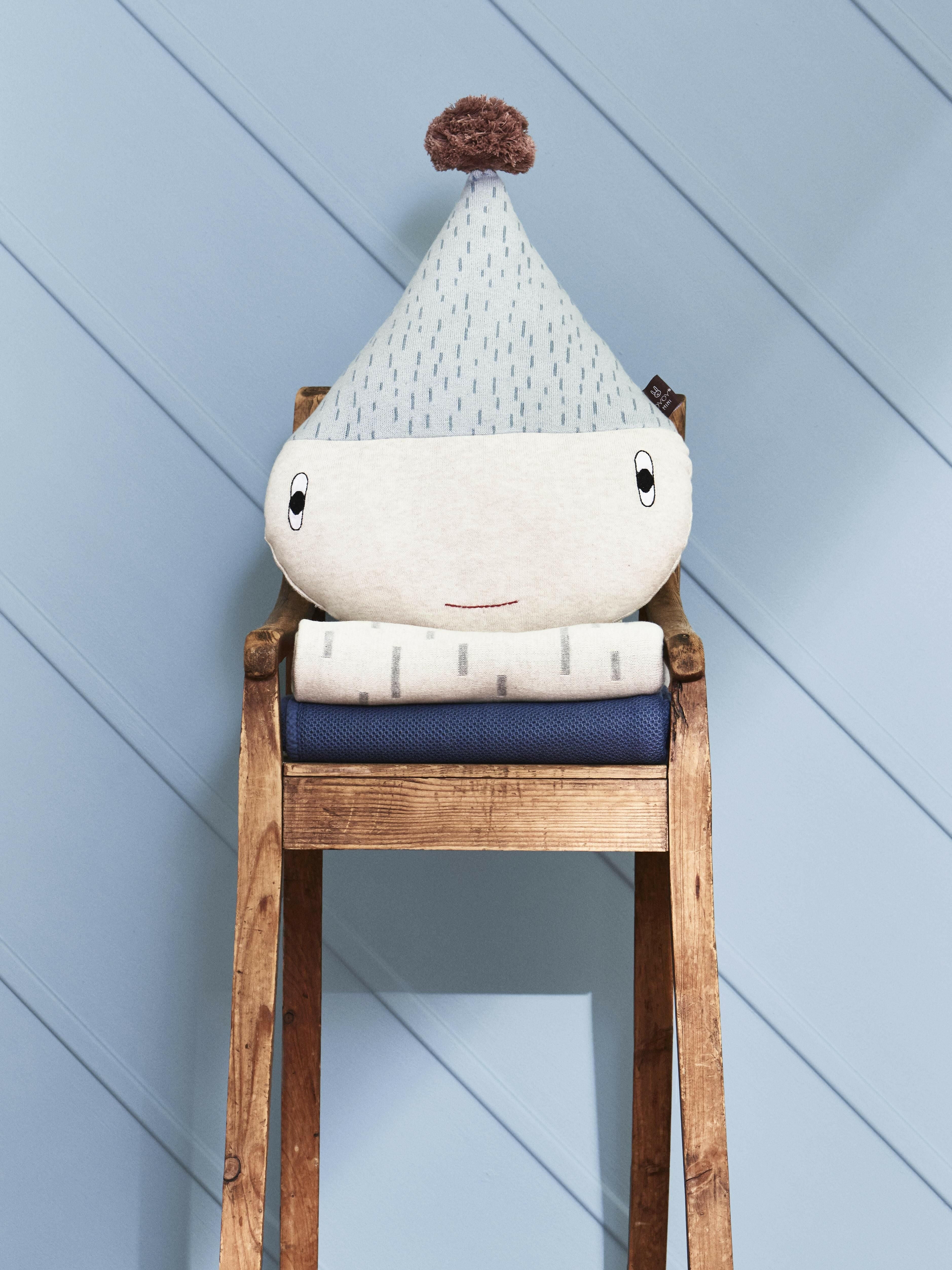 Rainy Cushion - Pale Blue / White  OYOY   