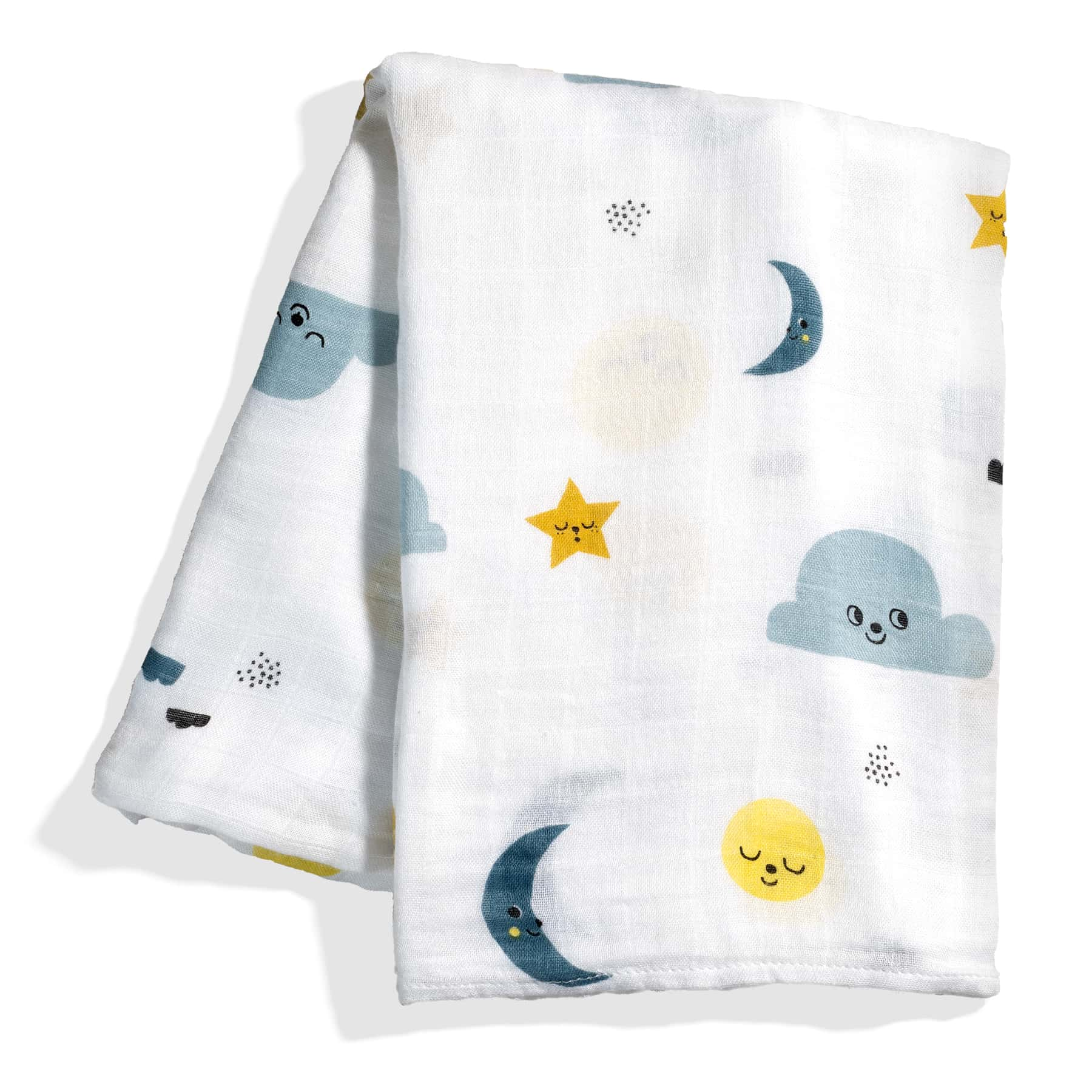 Moon and stars bamboo swaddle Swaddle Rookie Humans   