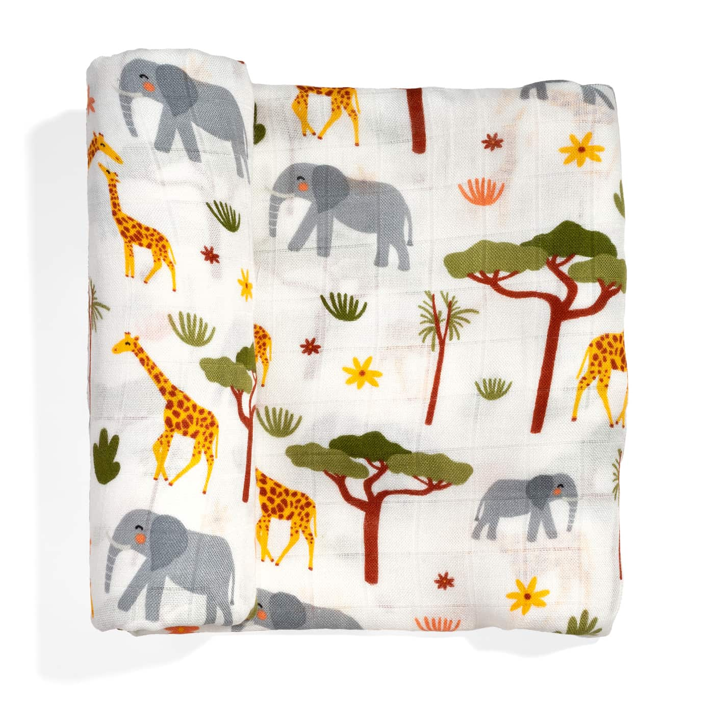 Crib sheet and Swaddle bundle - In The Savanna  Rookie Humans   