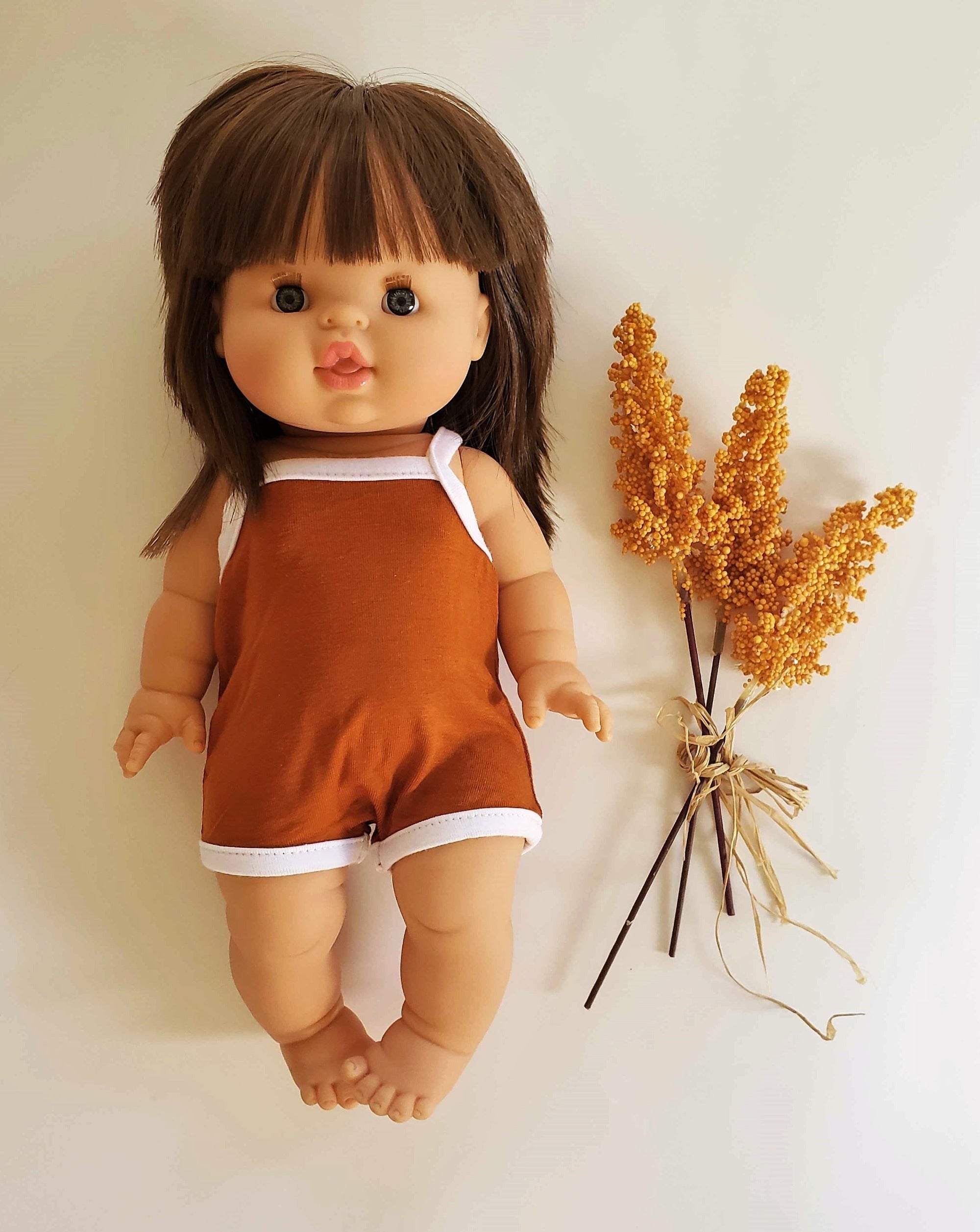 Minikane Bodysuit- Terra Cotta Doll Clothing Minikane   