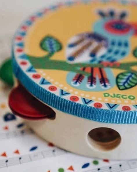 Animambo  Tambourine Musical Toys Djeco   