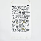 Jungle Alphabet Printed Tapestry