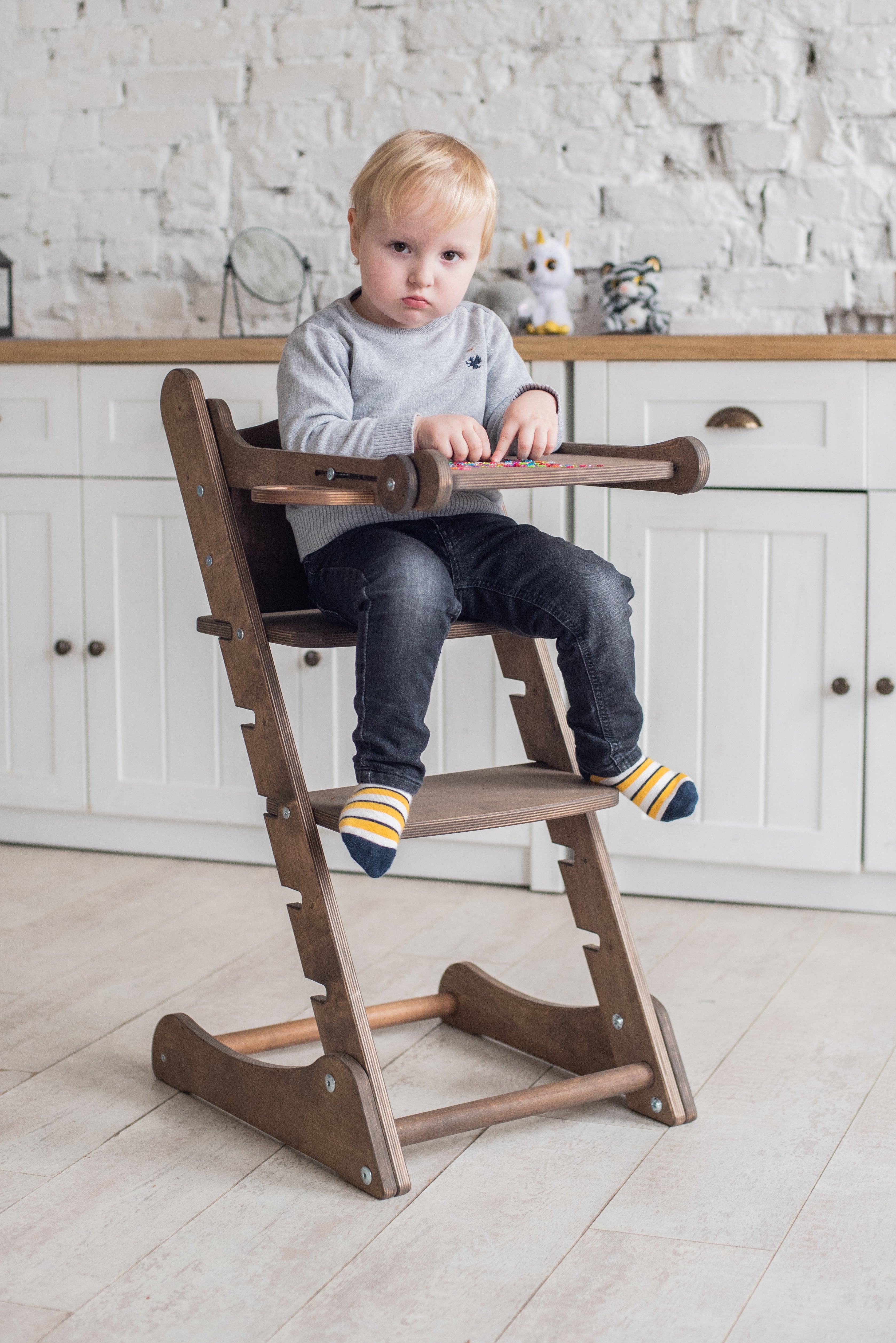 Growing Chair for Babies – Kitchen Helper Tower - Chocolate Growing chairs Goodevas   