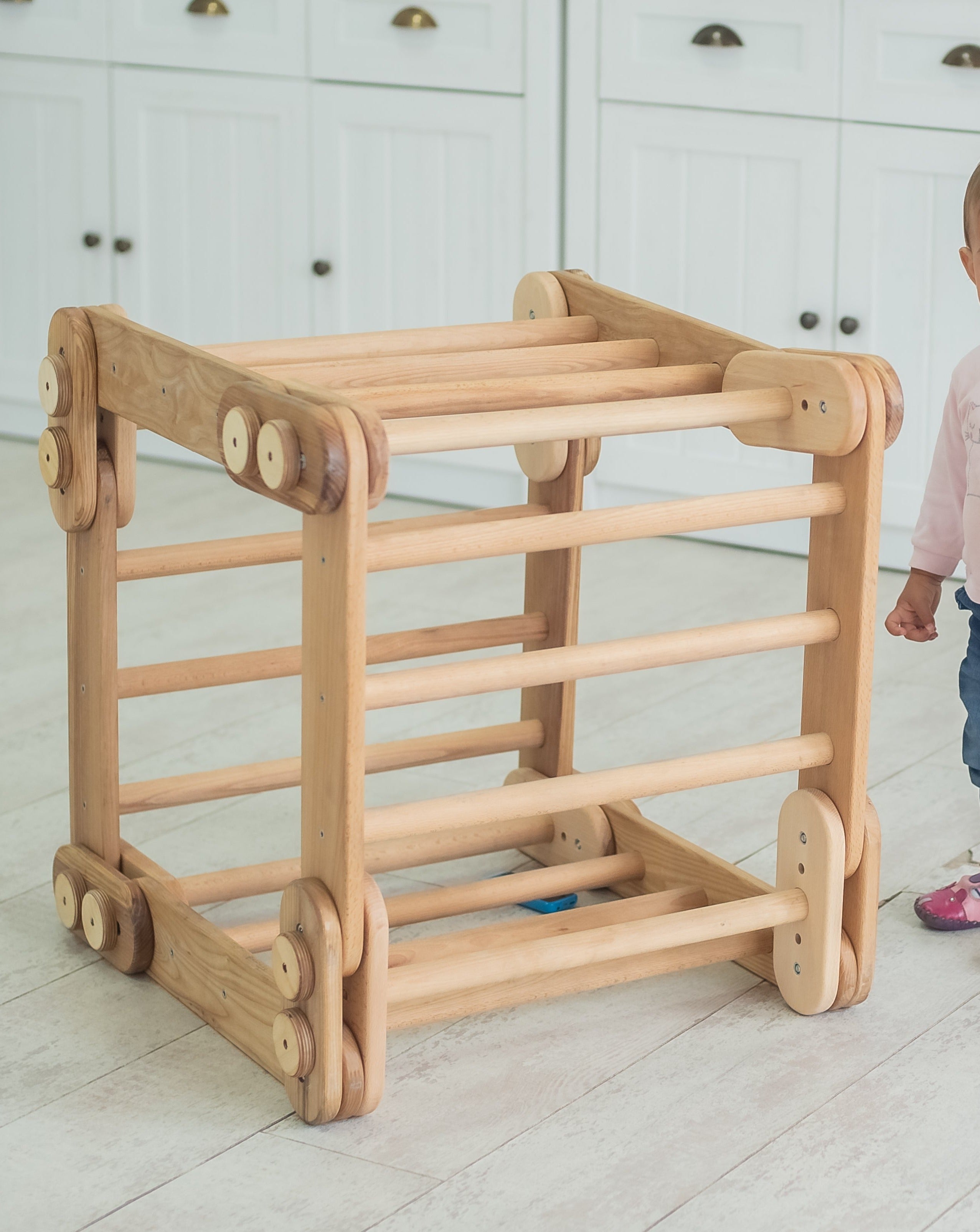 Snake Ladder – Montessori Climber for Kids 1-7 y.o. – Beige Single Ladders Goodevas   