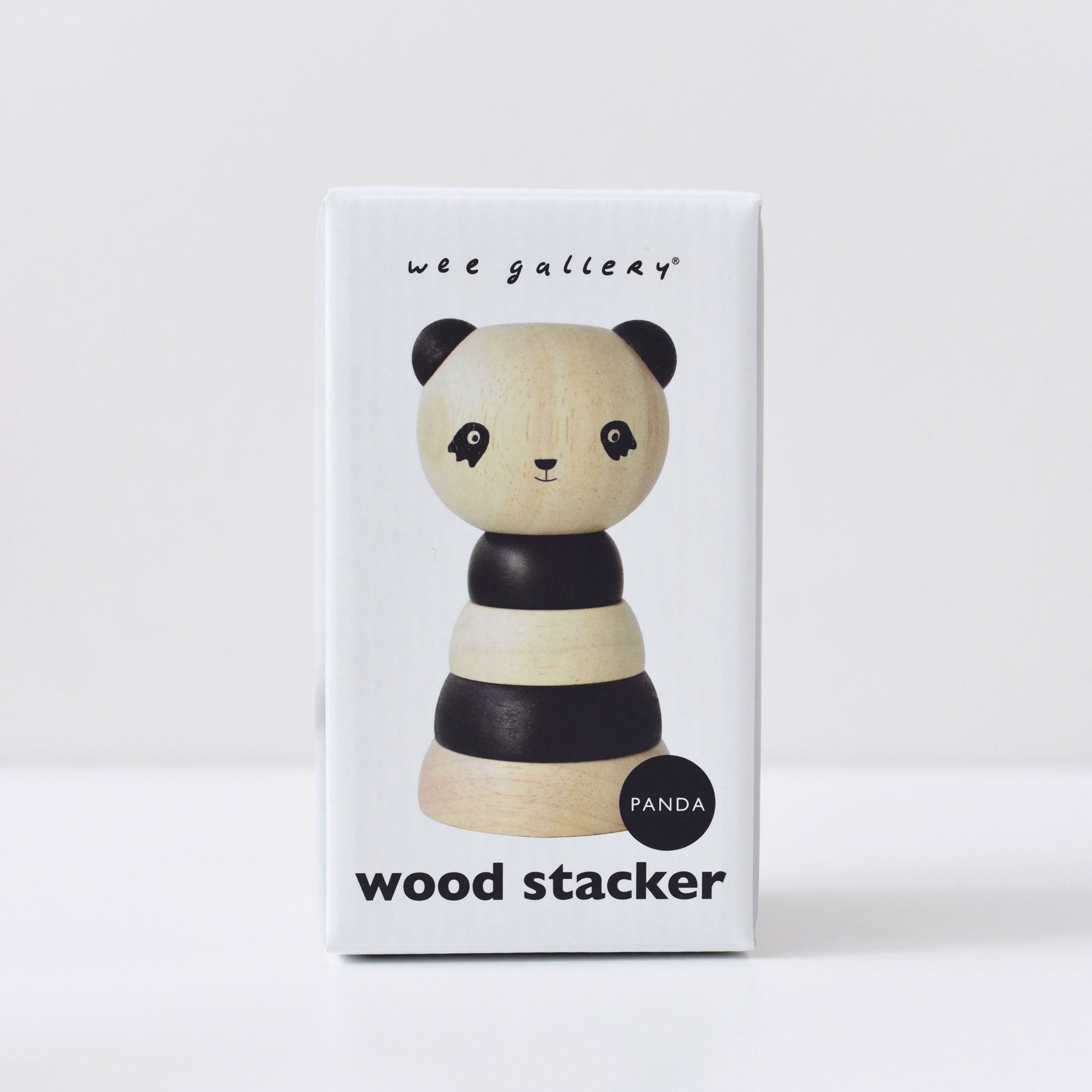 Wood Stacker - Panda Wooden Toys Wee Gallery   