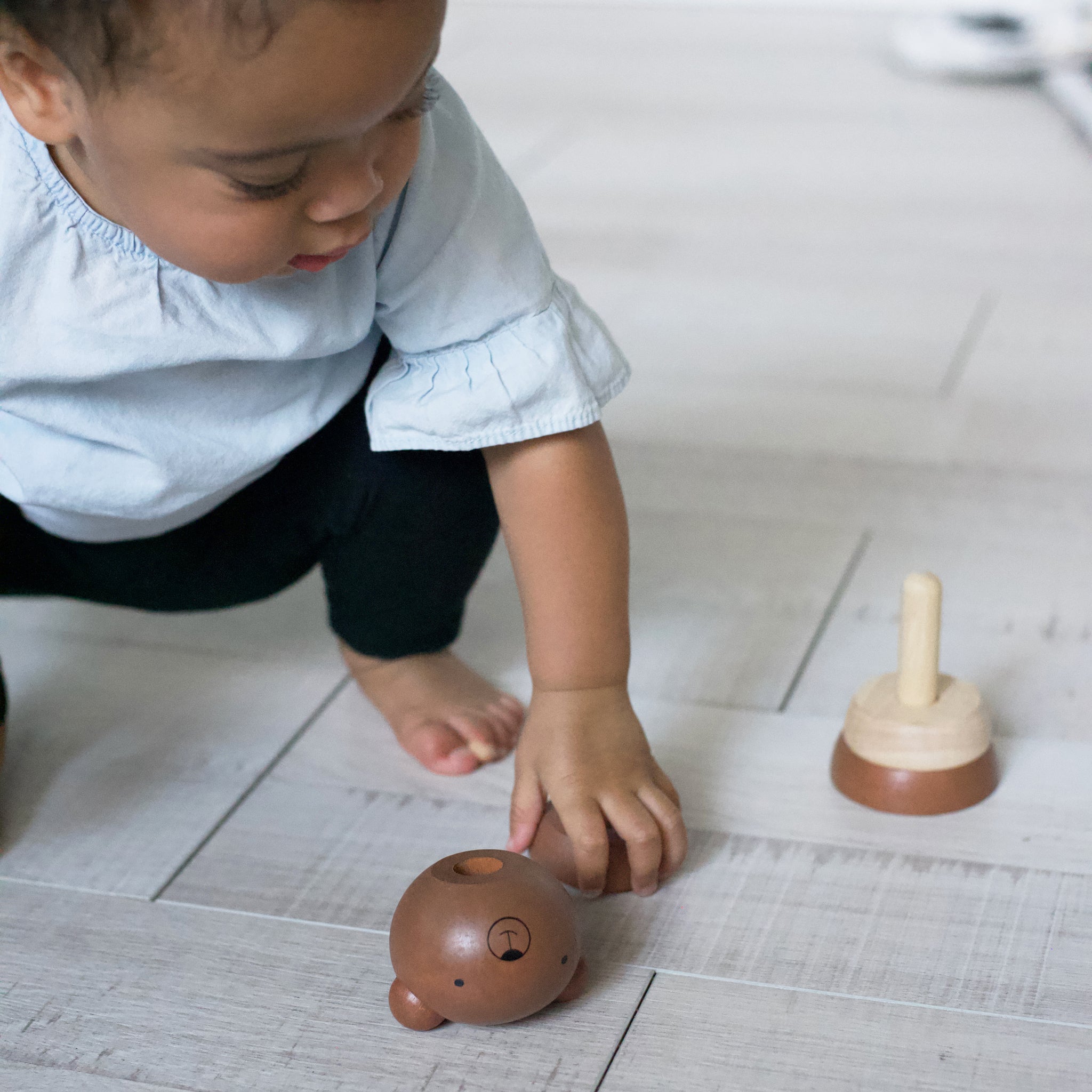 Wood Stacker - Bear Wooden Toys Wee Gallery   