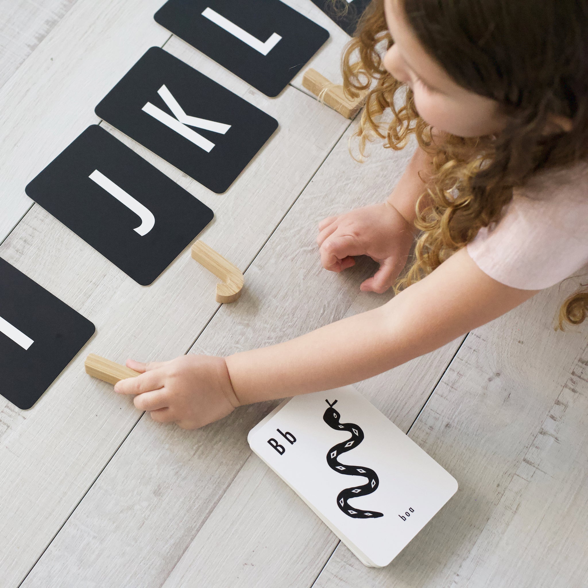 Bamboo Alphabet Wood + Bamboo Toys Wee Gallery   