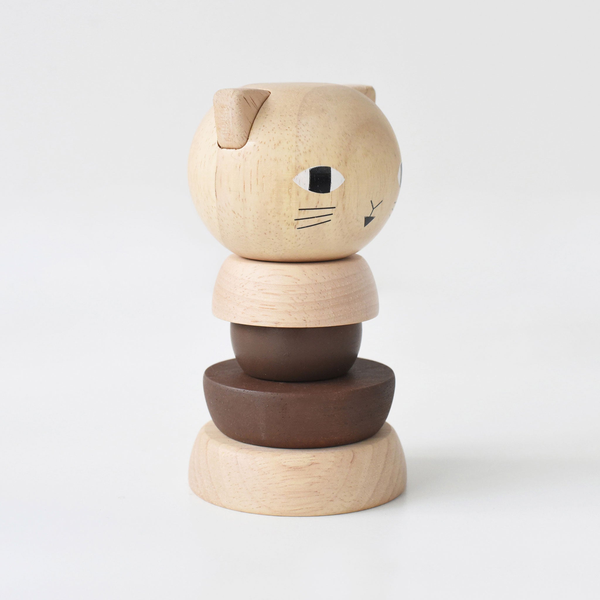 Wood Stacker - Cat Wooden Toys Wee Gallery   