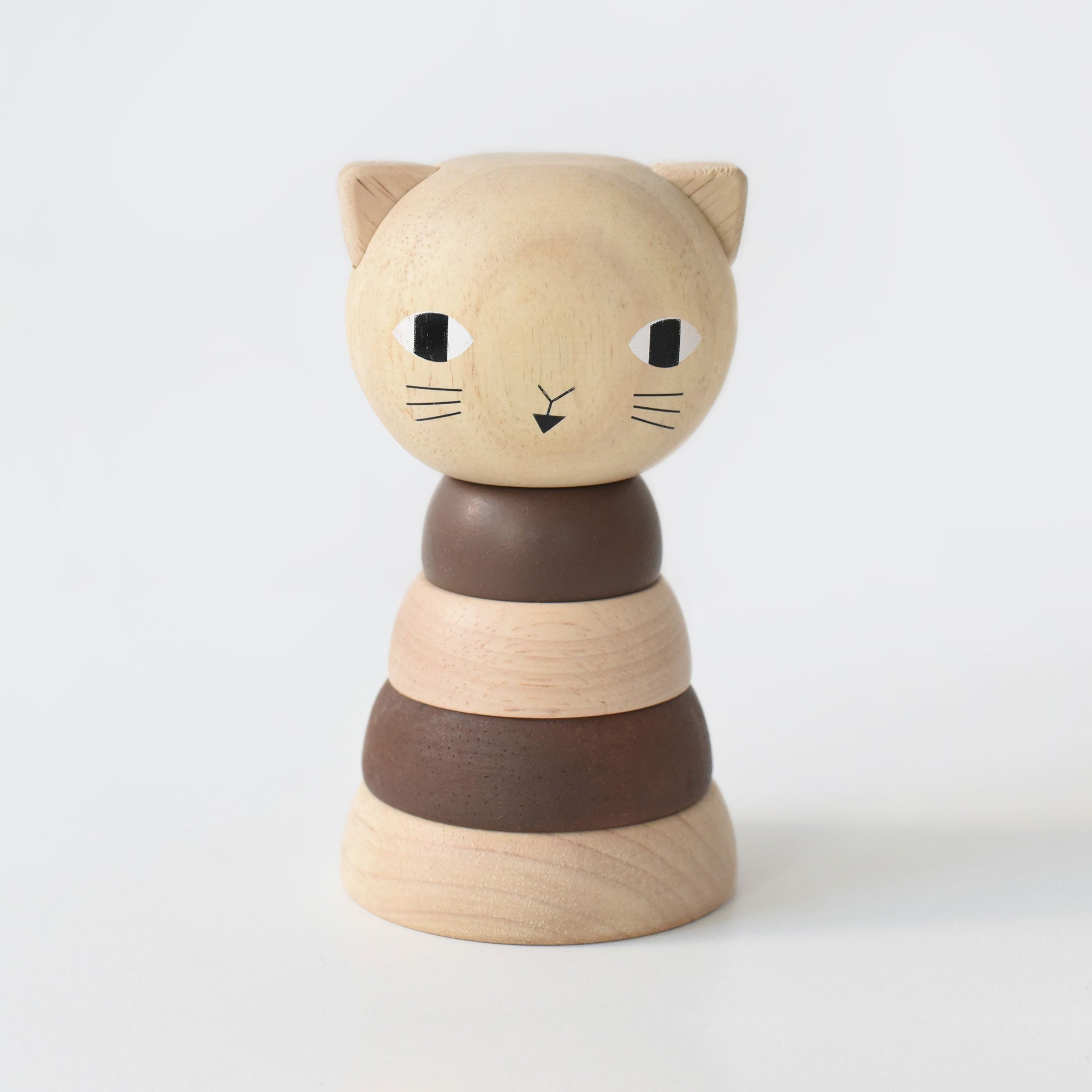 Wood Stacker - Cat Wooden Toys Wee Gallery   