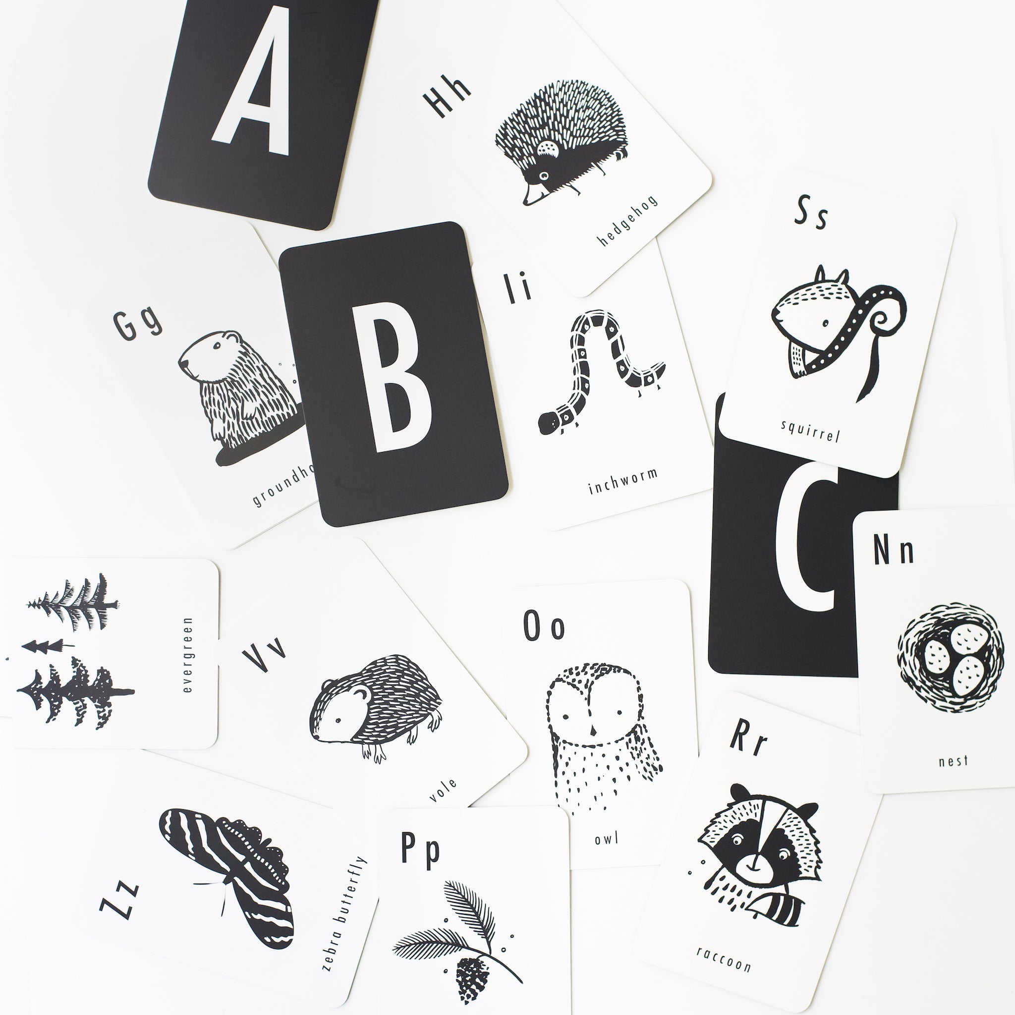 Woodland Alphabet Cards Learning Cards Wee Gallery   